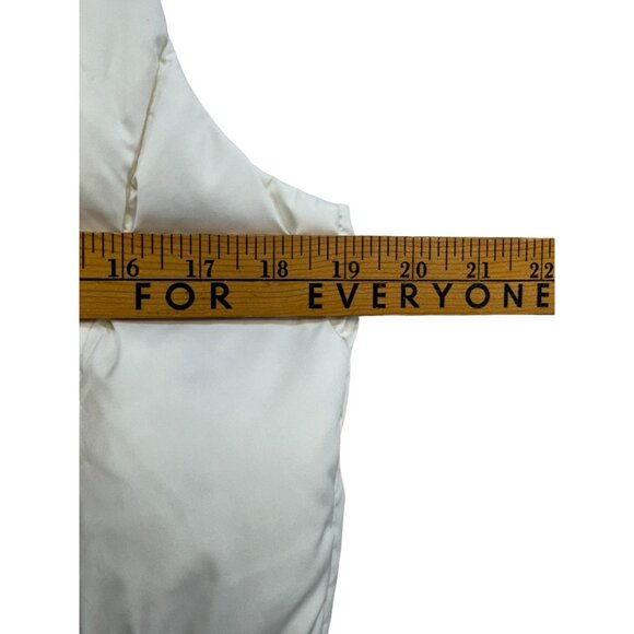 Eddie Bauer Womens Premium Goose Down Quilted Vest S Ivory - Picture 7 of 8